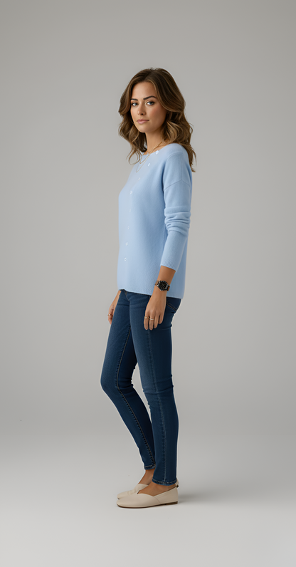 Women's Lightweight Knit Pullover Cardigan Sweater