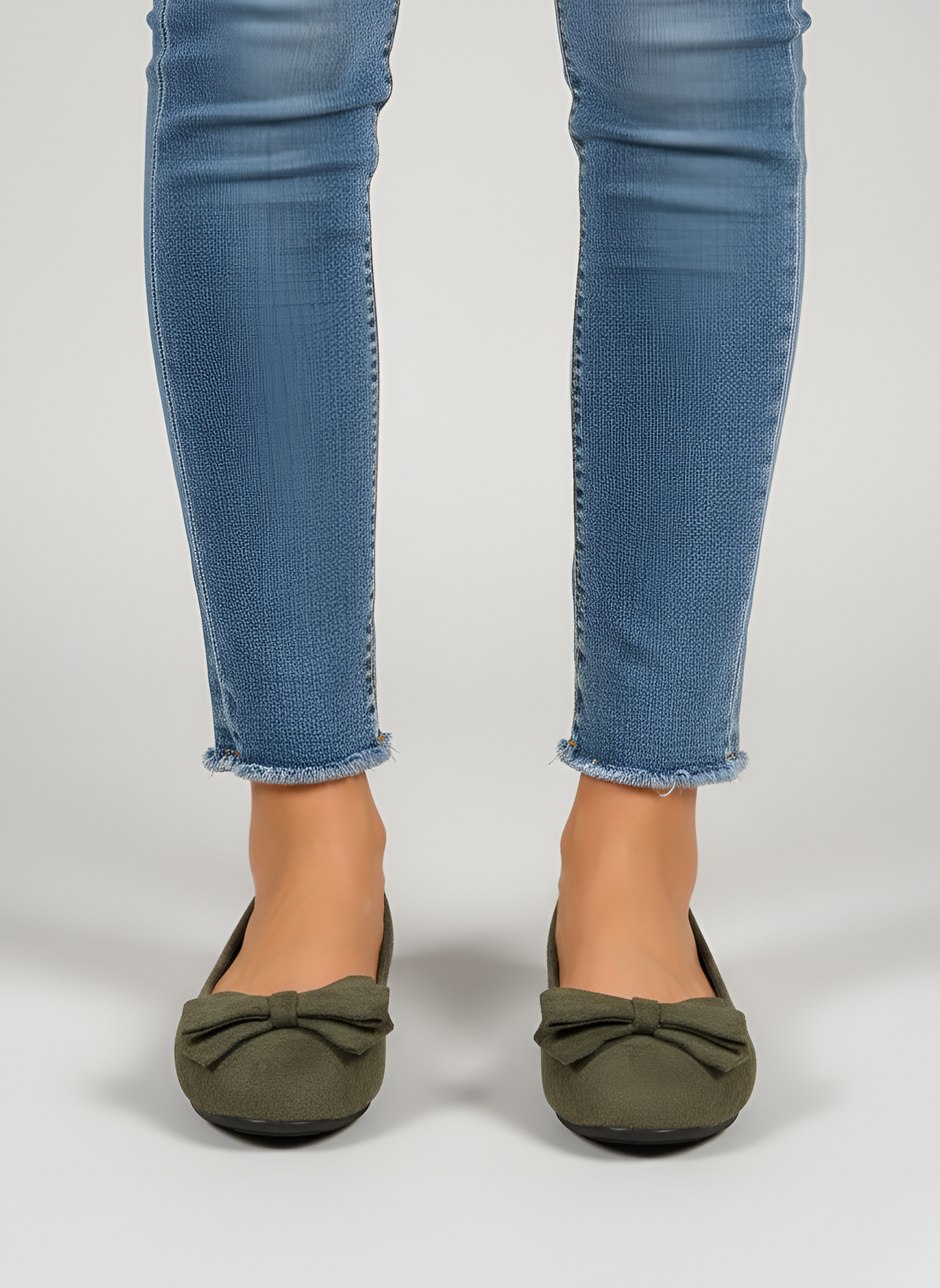 Women's Suede Ballet Flats Comfortable Slip-On Shoes