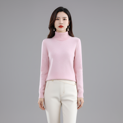 Women's Slim Fit Turtleneck Sweater Long Sleeve Pullover