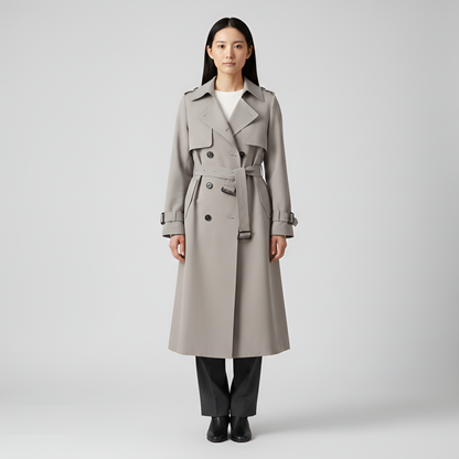 Women's Double Breasted Cotton Trench Coat