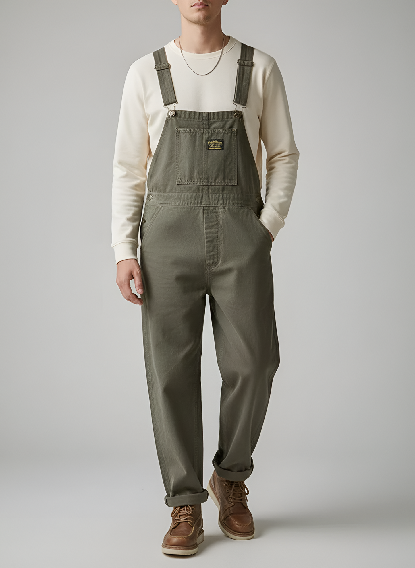 Men's Cotton Bib Overalls Work Dungarees