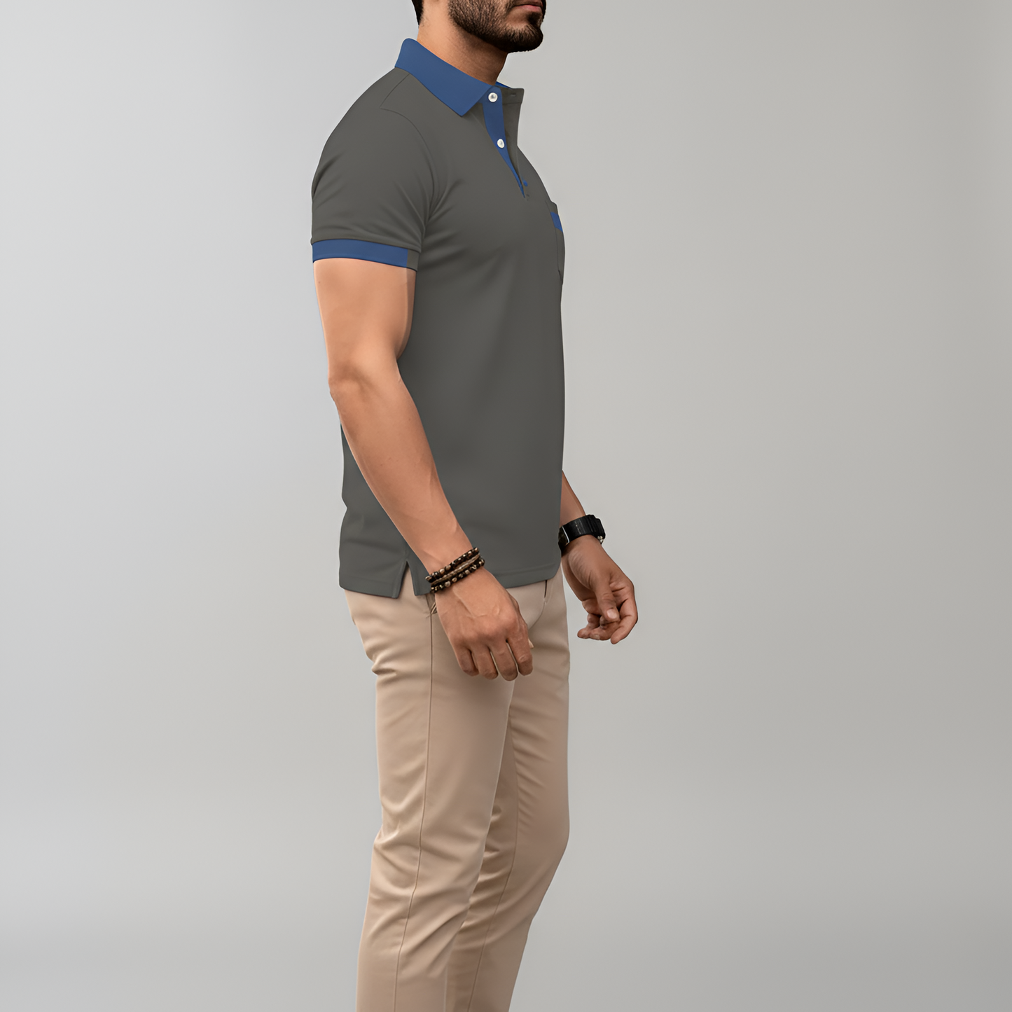 Men's Cotton Polo Shirt Short Sleeve Casual Fit
