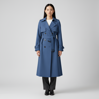 Women's Double Breasted Cotton Trench Coat