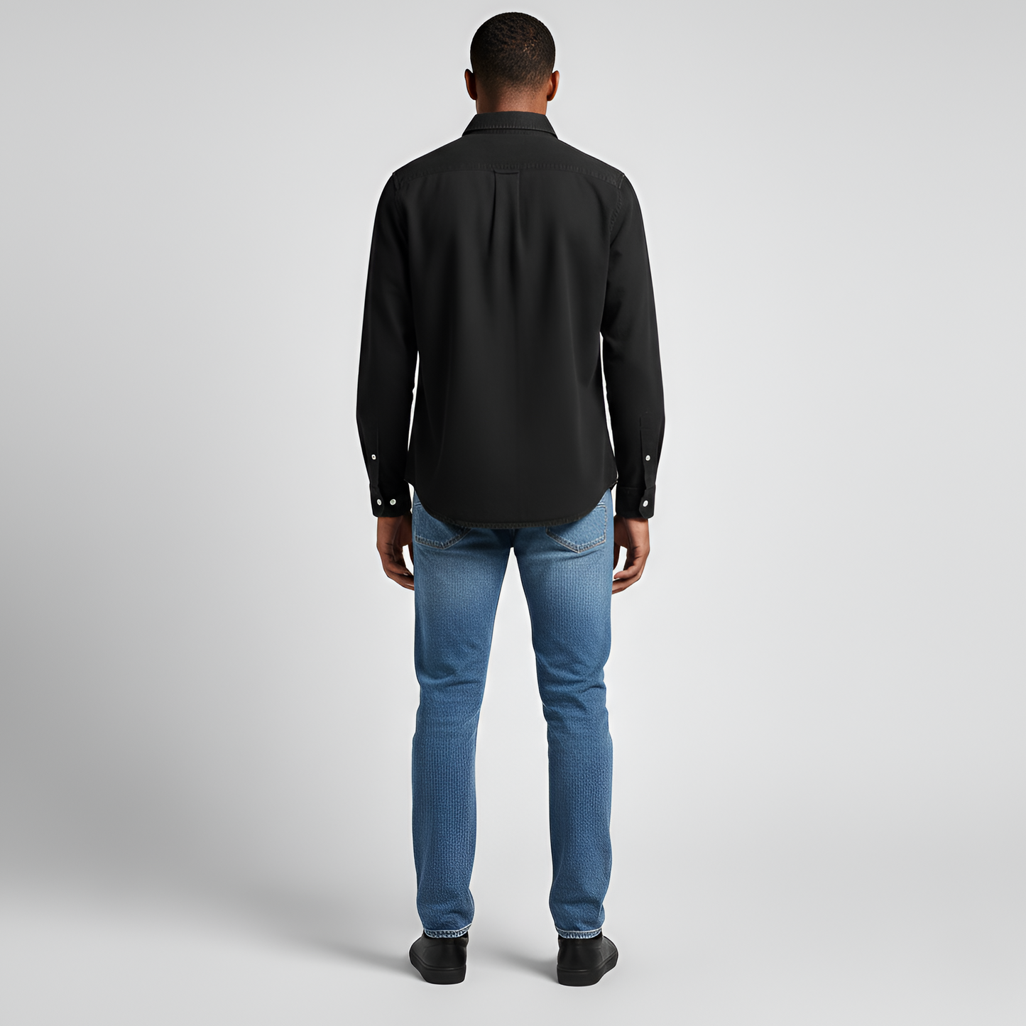 Men's Cotton Long Sleeve Button Down Shirt Casual Fit