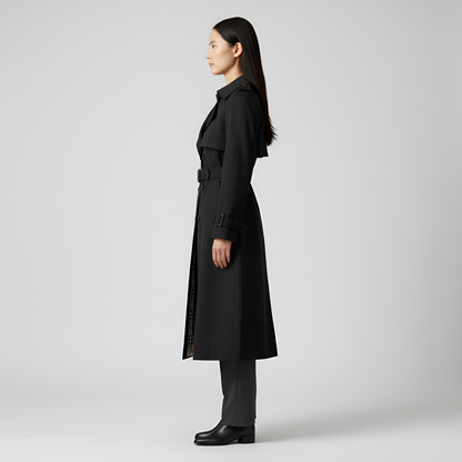 Women's Double Breasted Cotton Trench Coat