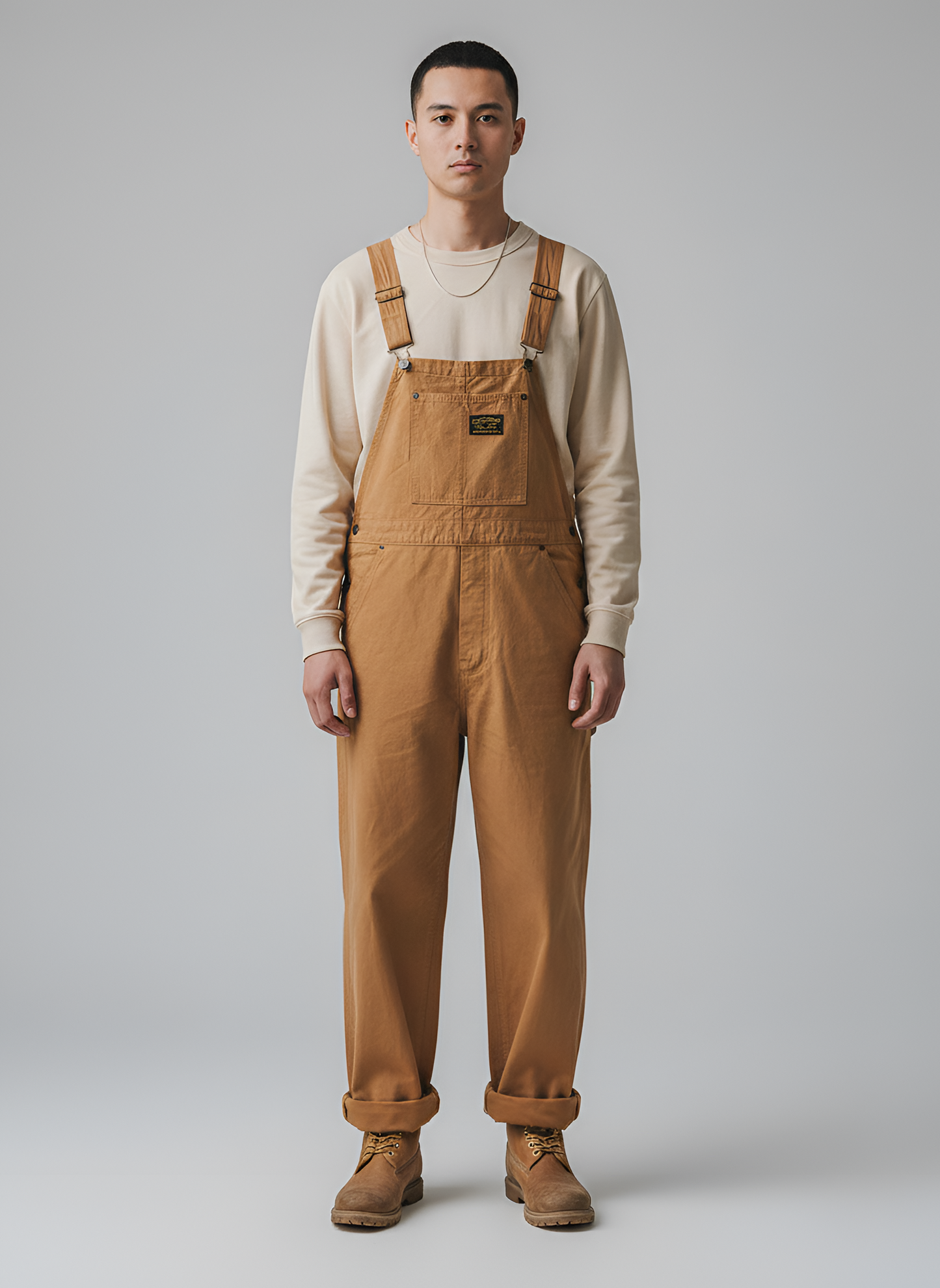 Men's Cotton Bib Overalls Work Dungarees