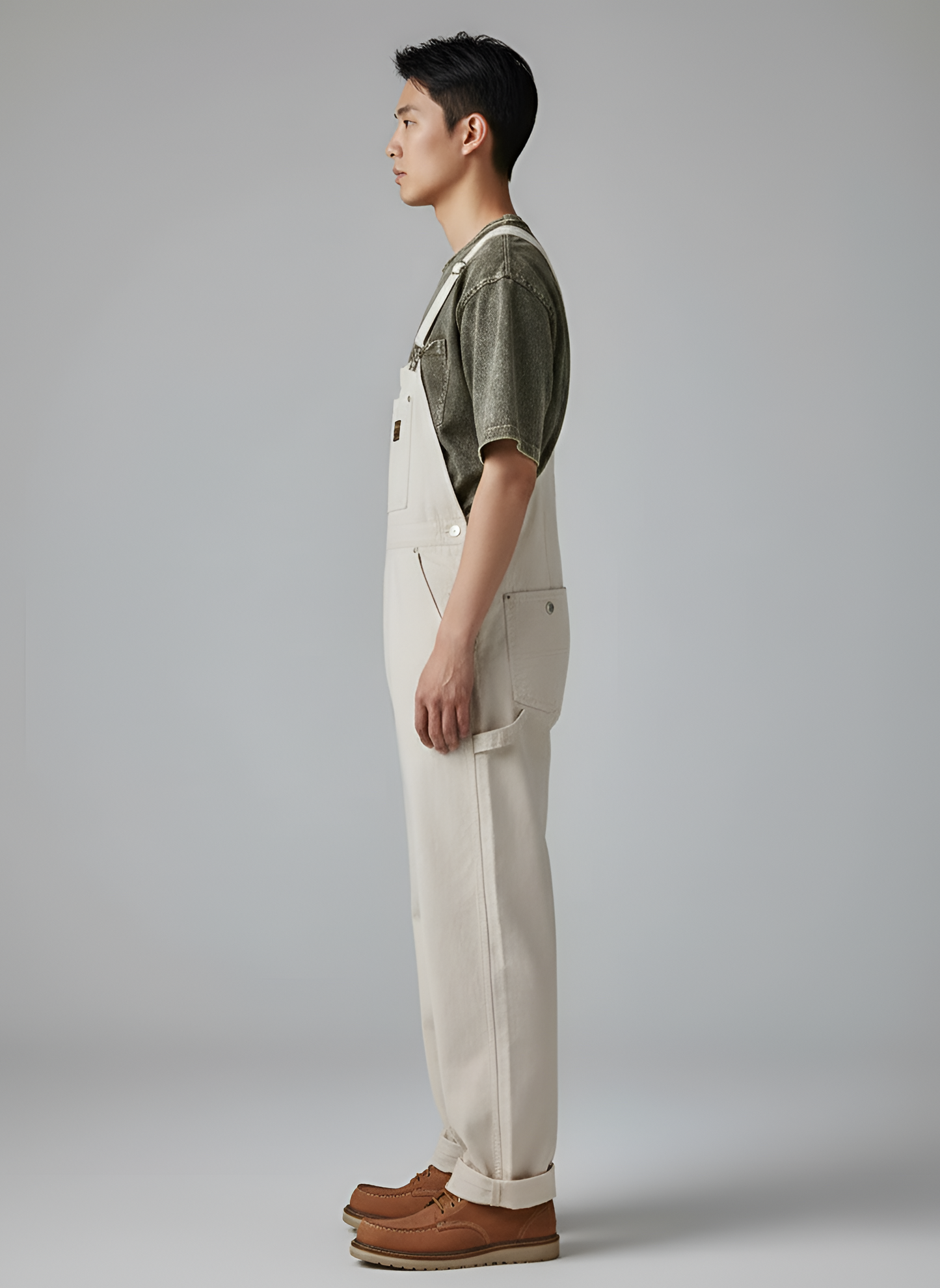 Men's Cotton Bib Overalls Work Dungarees