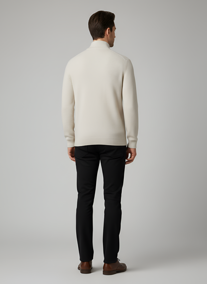 Men's Half Zip Sweater Knit Pullover