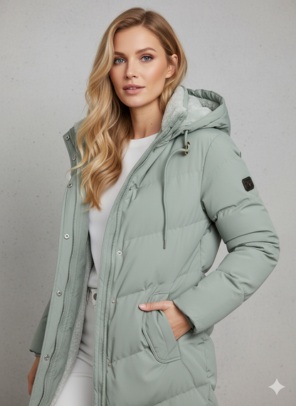 Ladies' Insulated Hooded Down Winter Parka Coat