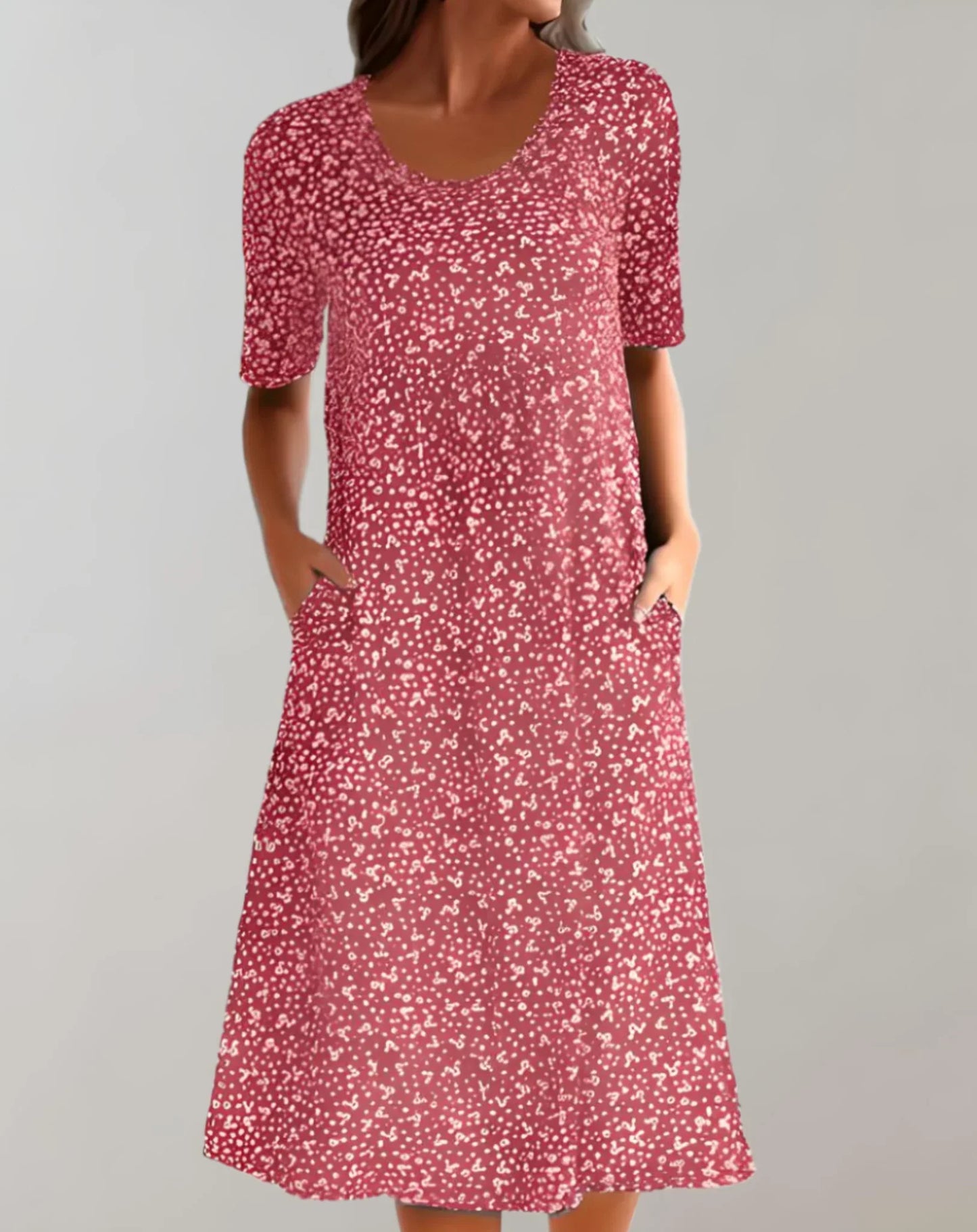 Women's V Neck Casual Dress Lightweight