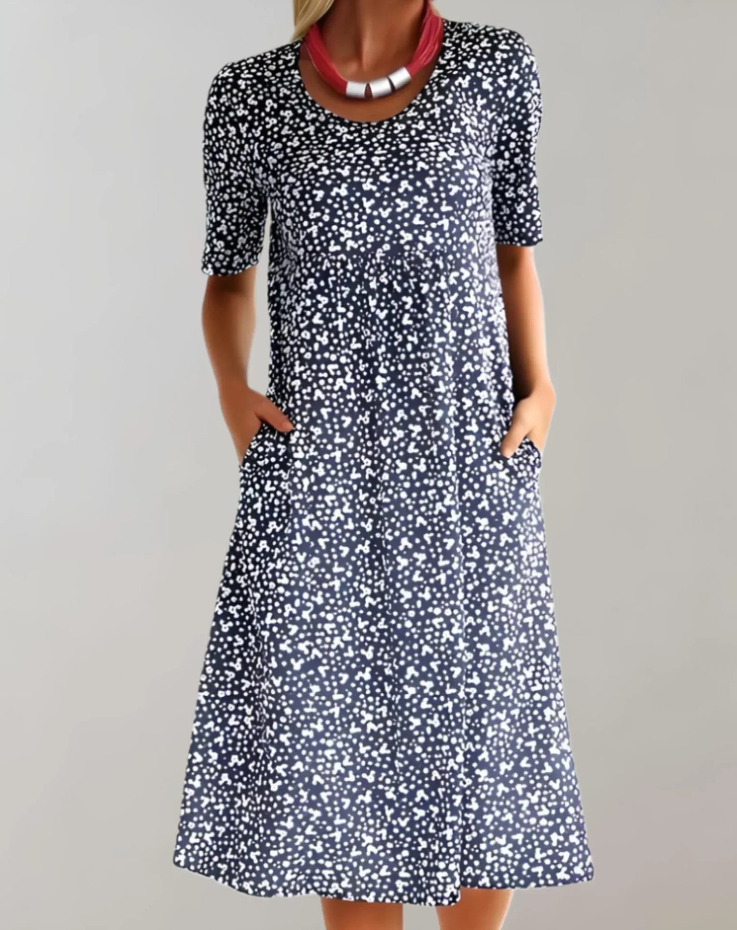 Women's V Neck Casual Dress Lightweight