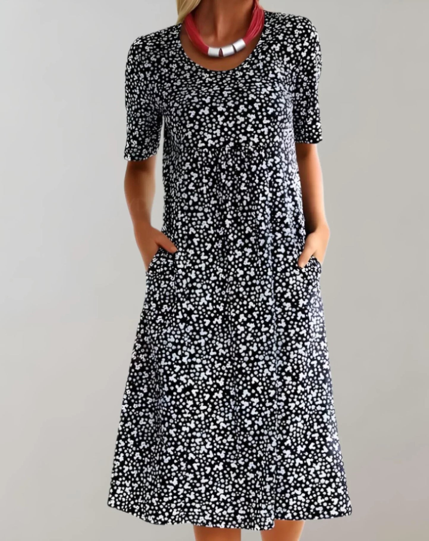 Women's V Neck Casual Dress Lightweight
