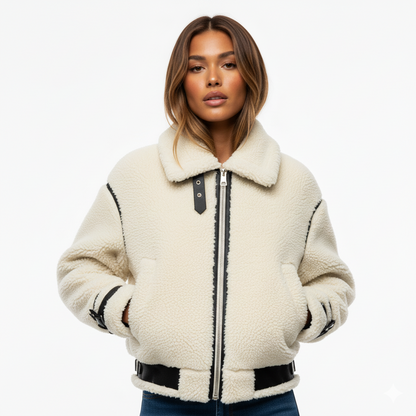 Women's Oversized Jacket Comfortable Outerwear - VibreMode