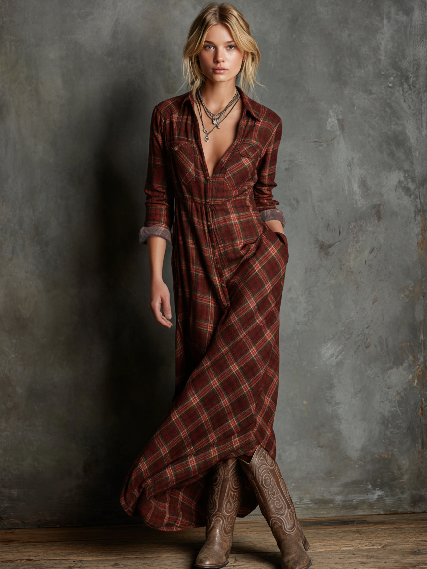 Elegant Floral Long Dress