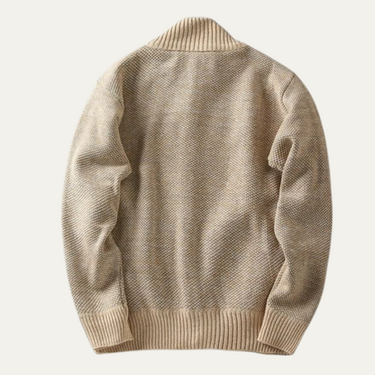 Men's Chunky Knit Zip Jacket
