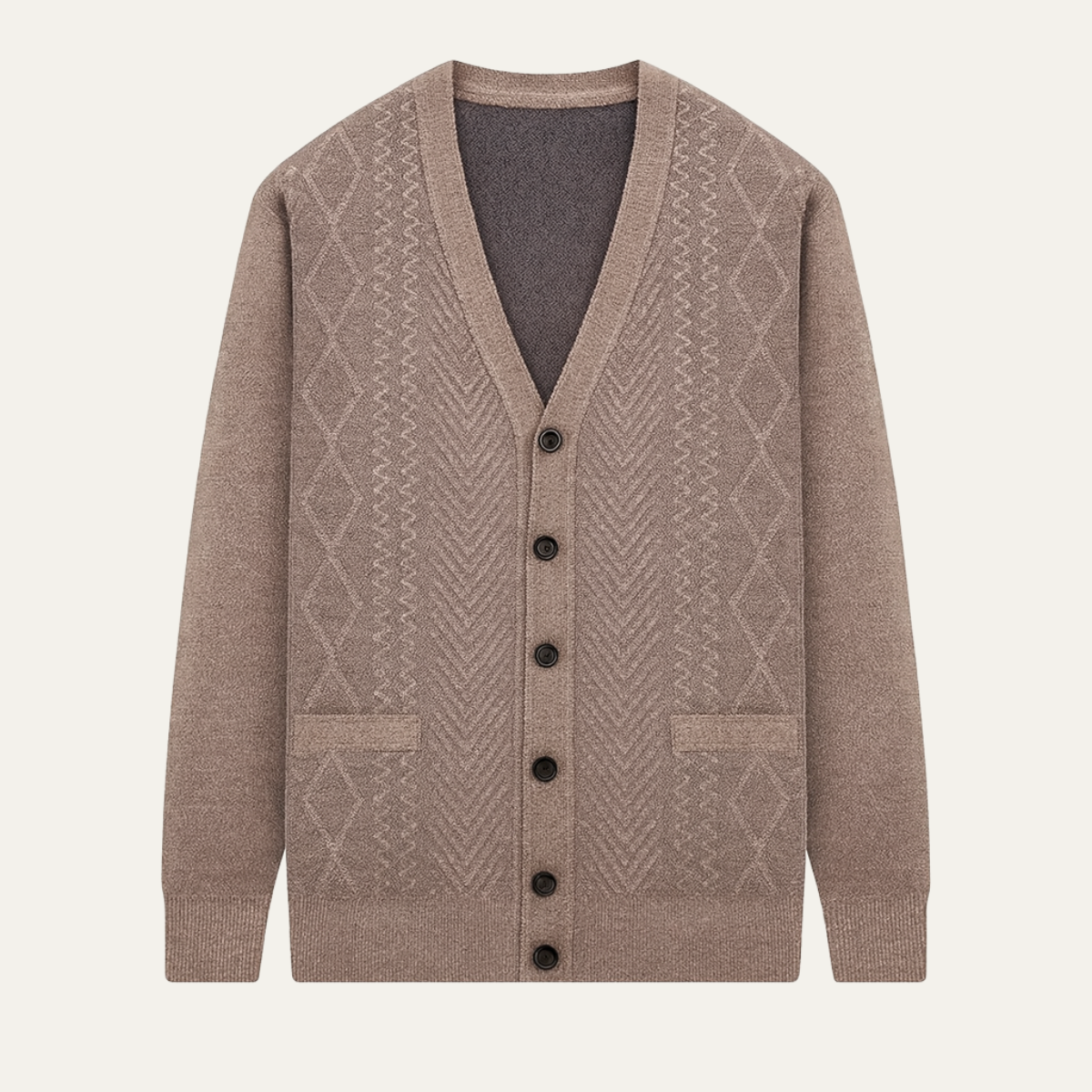 Trafalgar Men's Classic Knit Cardigan - VibreMode