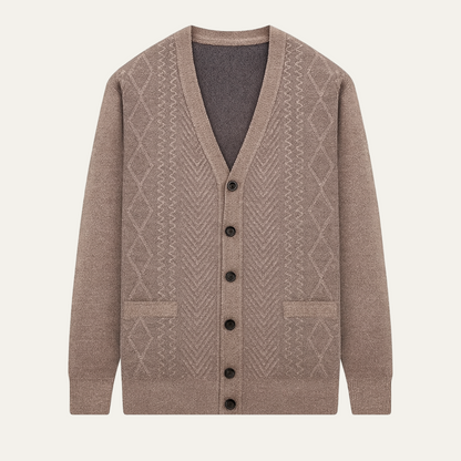 Trafalgar Men's Classic Knit Cardigan - VibreMode