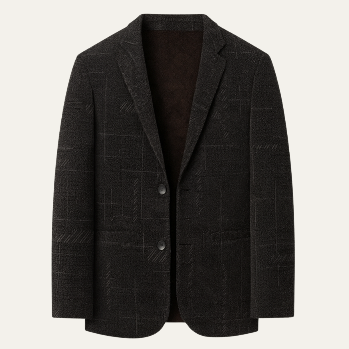 Men's Slim Fit Checked Blazer Jacket - VibreMode