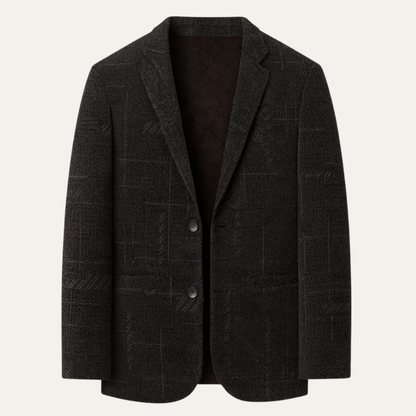 Men's Slim Fit Checked Blazer Jacket - VibreMode