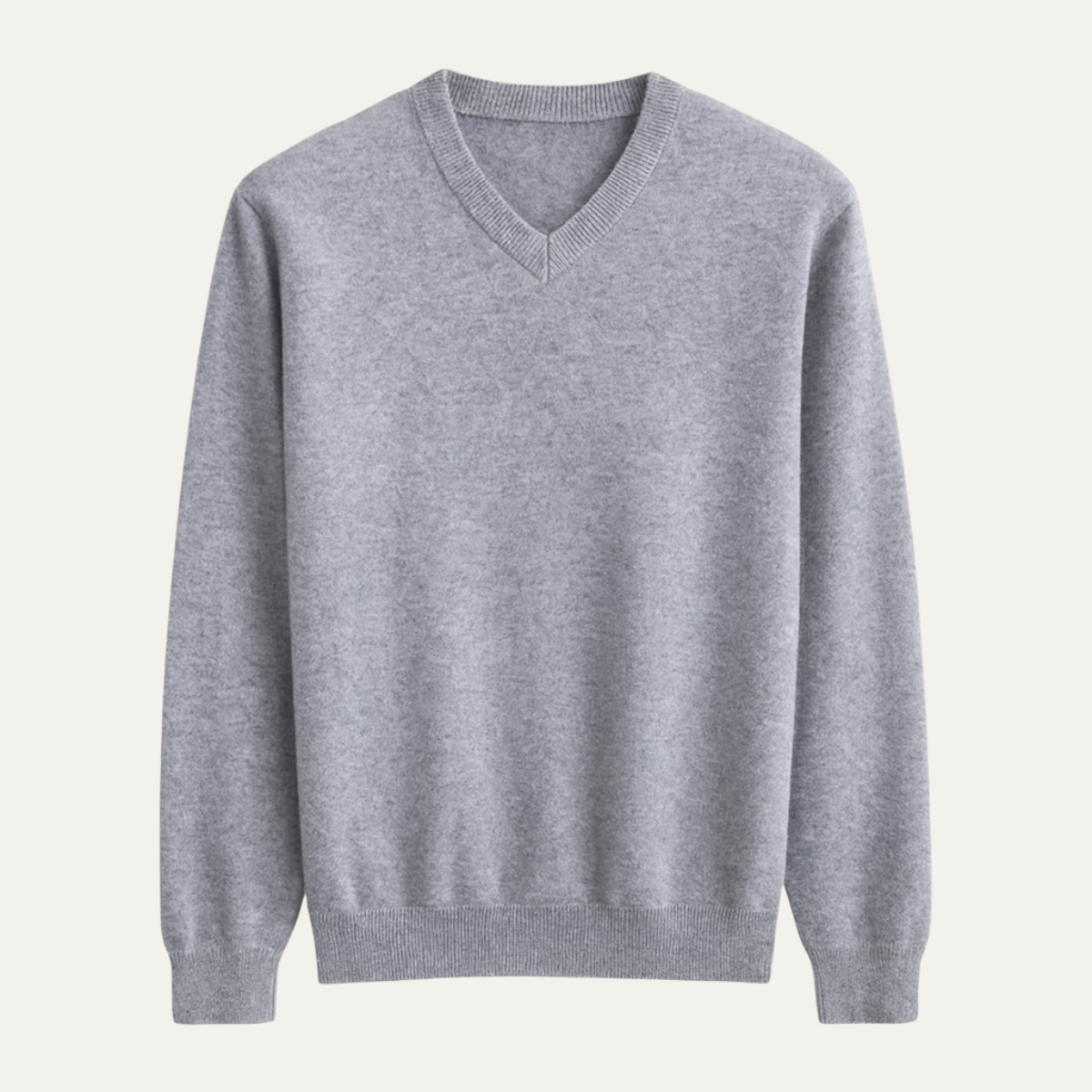 Men's Merino Wool V Neck Sweater - VibreMode