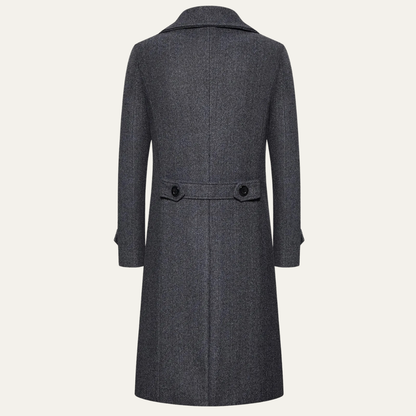 Vicenza Men's Wool Double Breasted Trench Coat