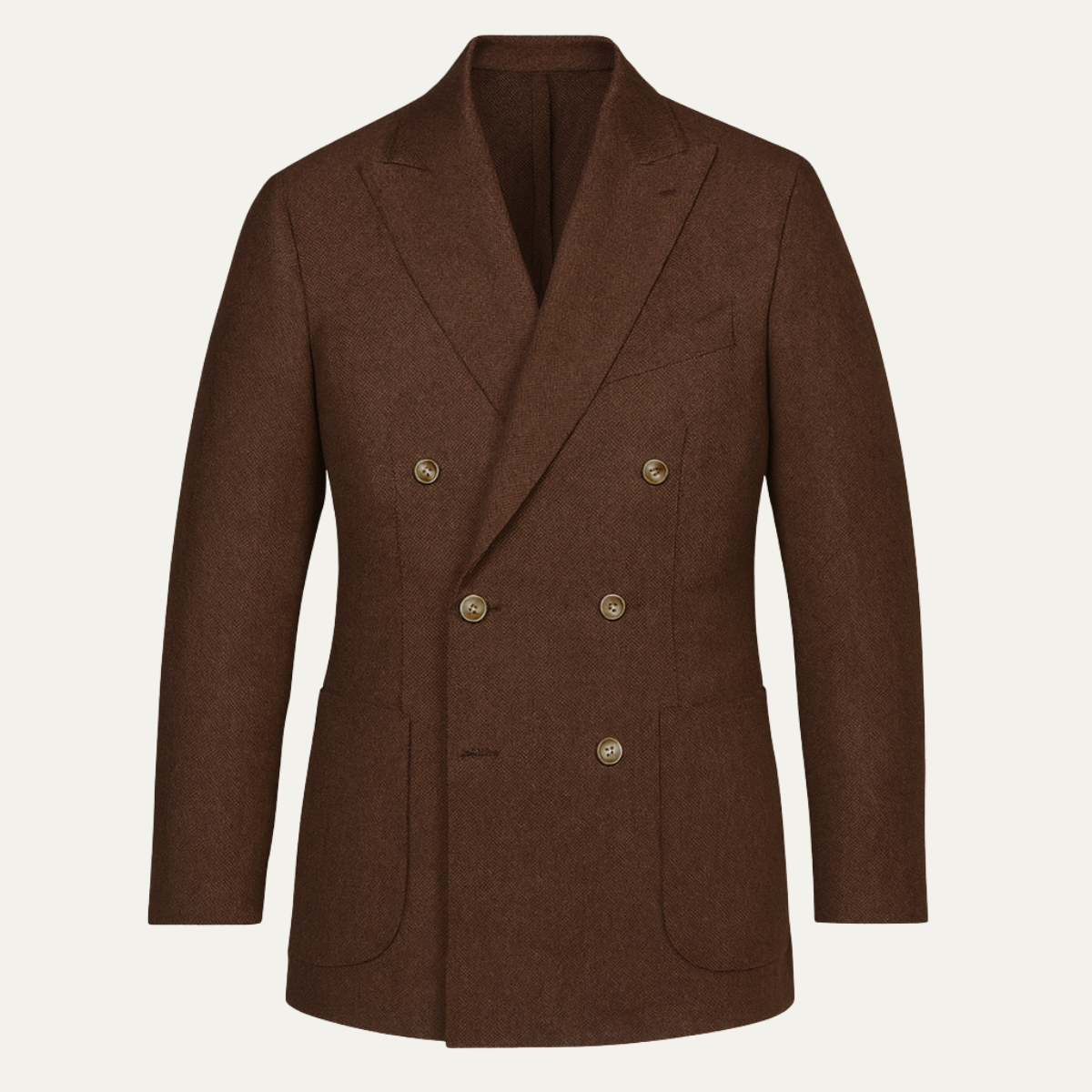 Men's 2 Piece Business Suit Brown - VibreMode