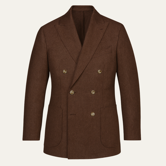 Men's 2 Piece Business Suit Brown - VibreMode