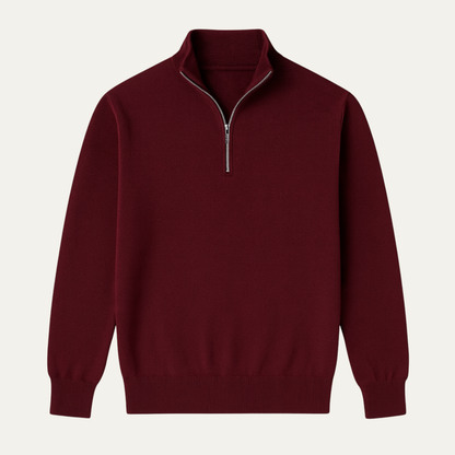 San Marino Men's Quarter Zip Sweater Casual - VibreMode