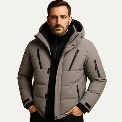 Men's Padded Hooded Puffer Jacket Warm