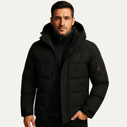 Men's Padded Hooded Puffer Jacket Warm