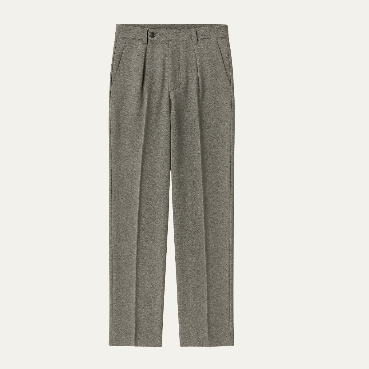 Men's High Waist Pleated Dress Pants - VibreMode