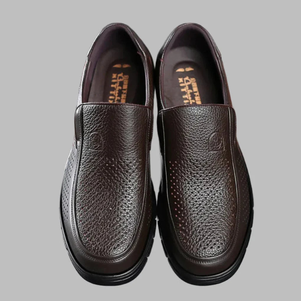 Men's Leather Casual Shoes Genuine Leather Brown