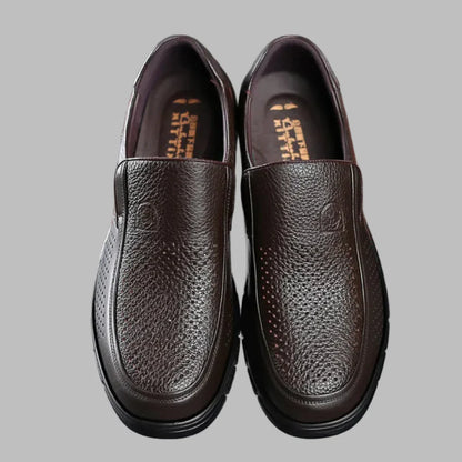 Men's Leather Casual Shoes Genuine Leather Brown