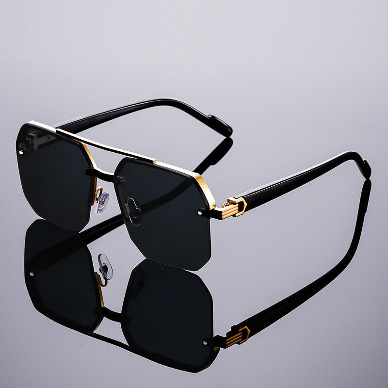 Classic Half Frame Retro Sunglasses