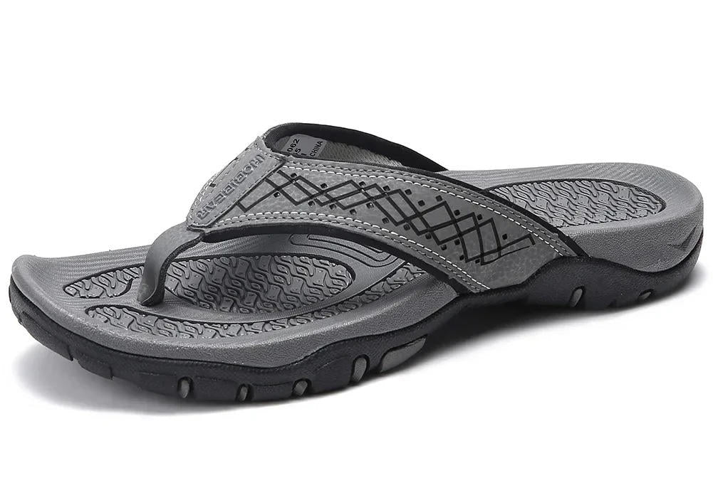 Comfortable Men's Sports Flip Flops with Arch Support Sandals