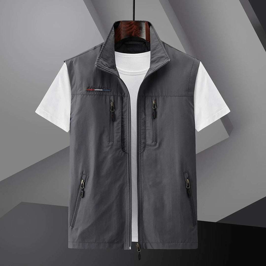 Men's Travel Vest Multi-Pocket Cotton