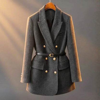 Luxury Women's Wool Tailored Jacket - VibreMode