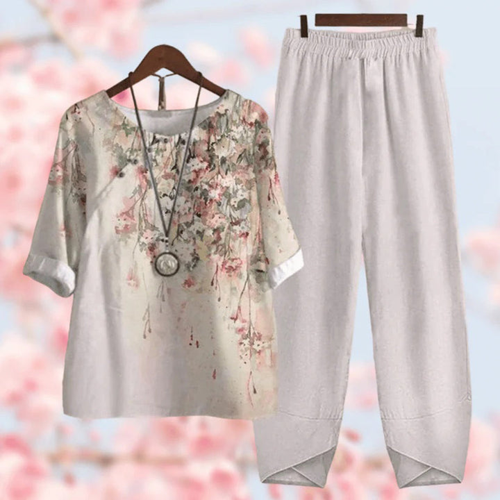 Women's Floral Two Piece Set