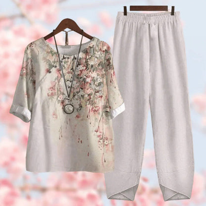 Women's Floral Two Piece Set