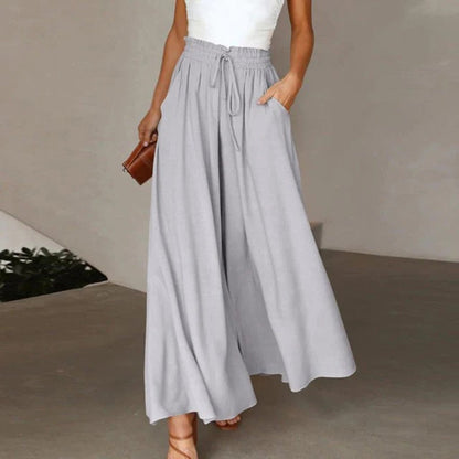 Women's Comfortable High Waist Loose Fit Smock Pants