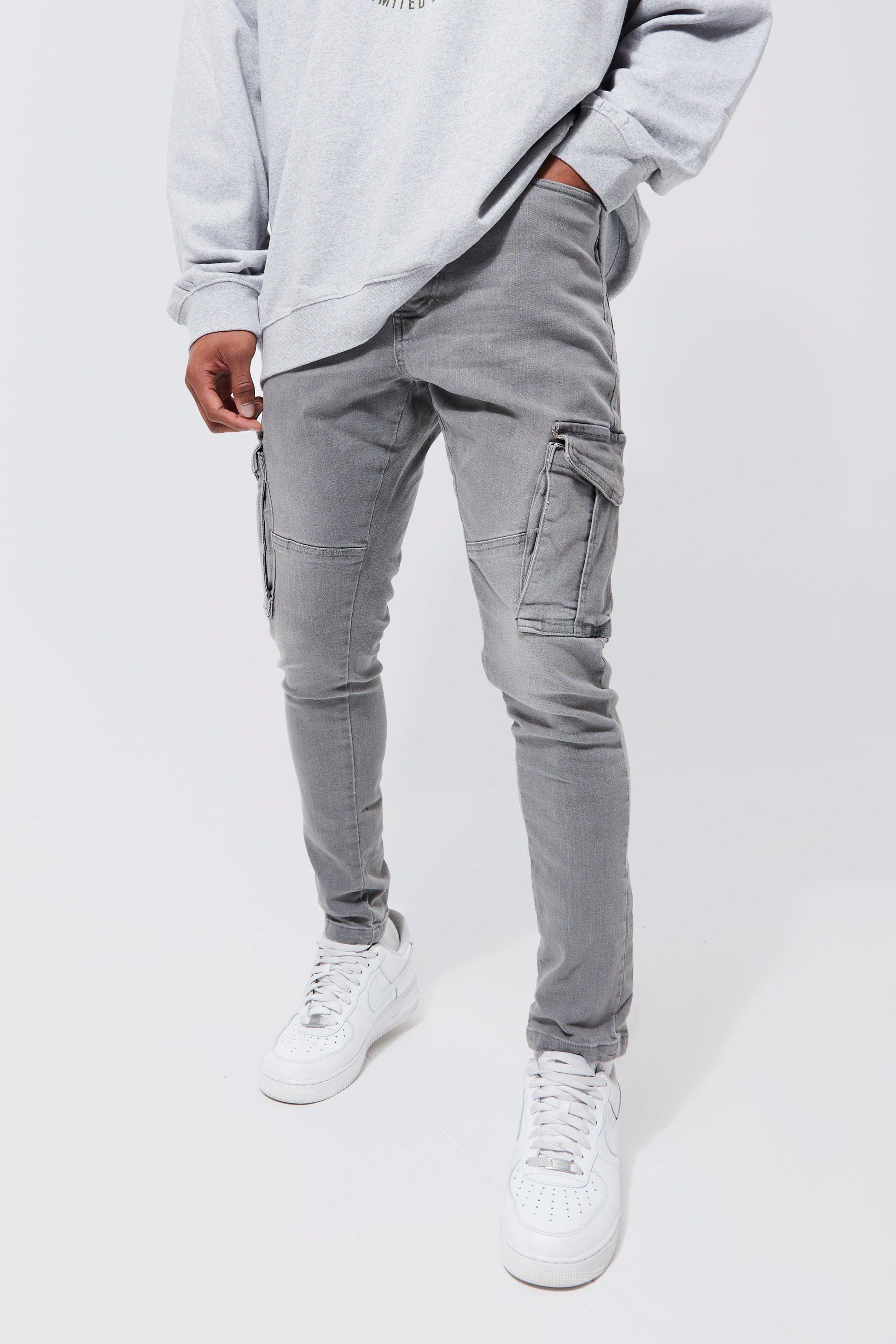 Men's Stretch Jeans Dark Blue Cotton - VibreMode