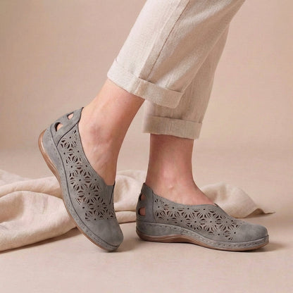 Women's Comfort Flats Breathable Cutout Design
