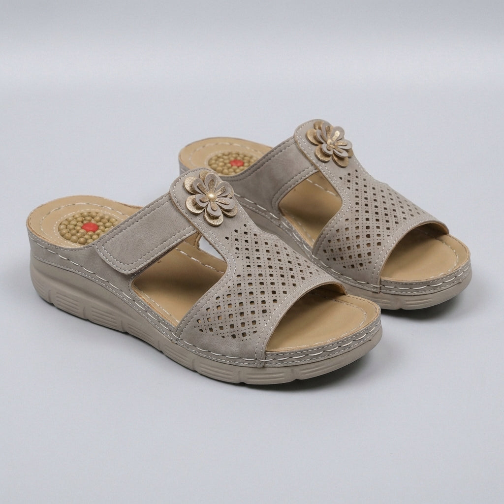Women's Orthopedic Wedge Sandals Cushioned Support Floral