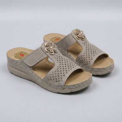 Women's Orthopedic Wedge Sandals Cushioned Support Floral