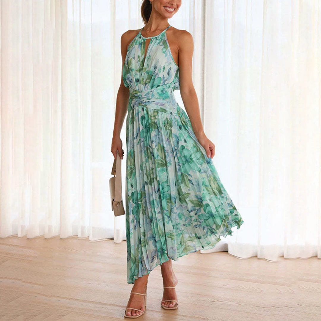 Women's Floral Maxi Dress Lightweight Summer - VibreMode