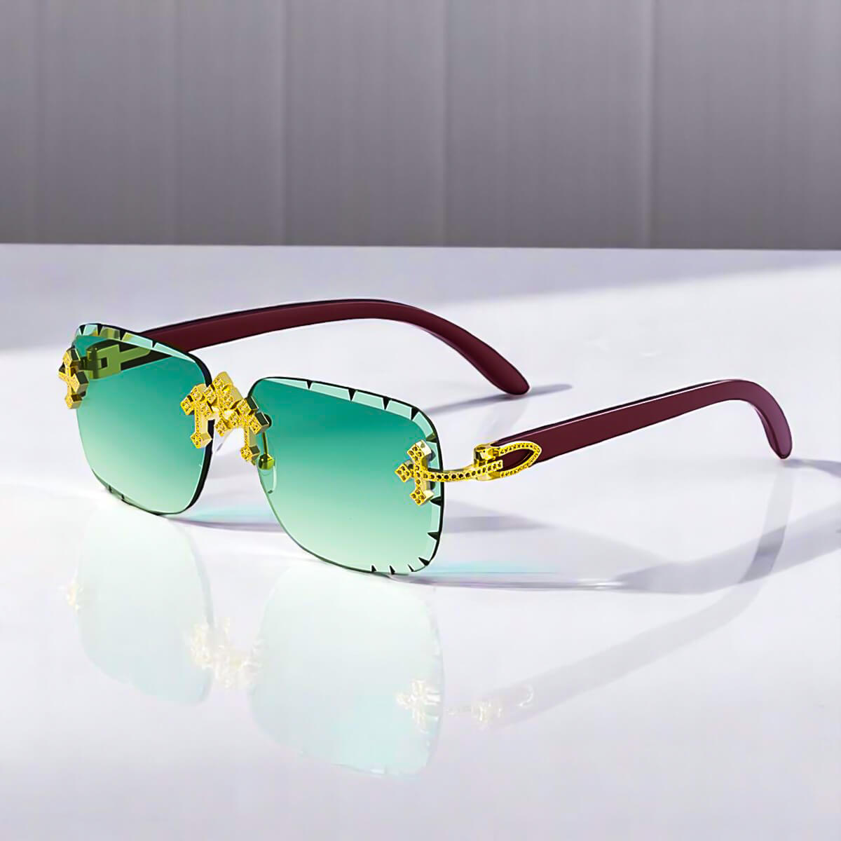 Trendy Frameless Vintage Sunglasses