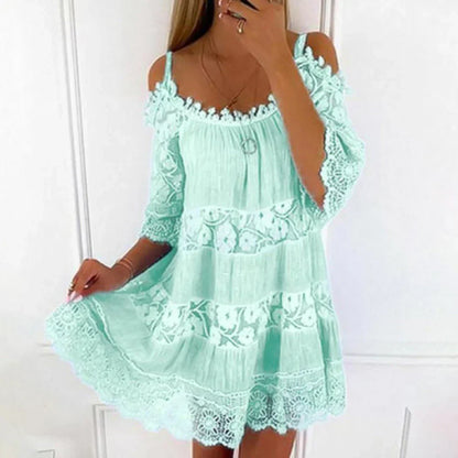 Women's Cold Shoulder Summer Dress