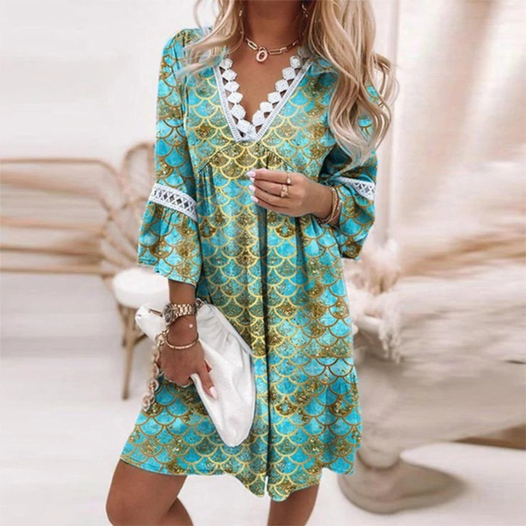 Women's Boho Crochet Summer Dress