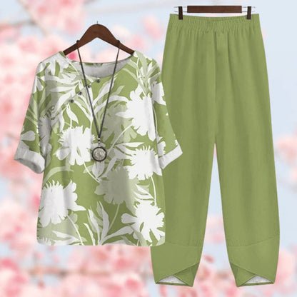 Women's Floral Two Piece Set
