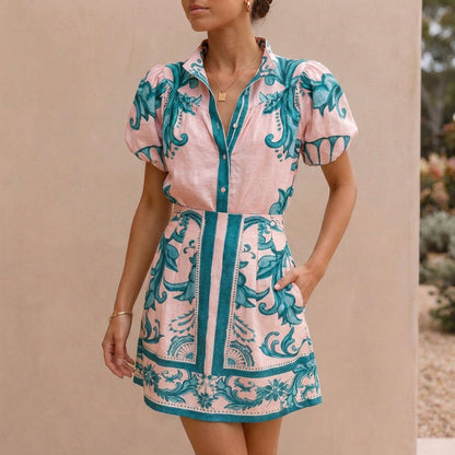 Women's Puff Sleeve Mini Dress A-Line Silhouette